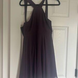 Lulu's purple Sleeveless Halter Sundress Medium